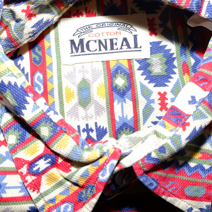 Vintage Aztec Pattern Shirt XLarge - Double Double Vintage