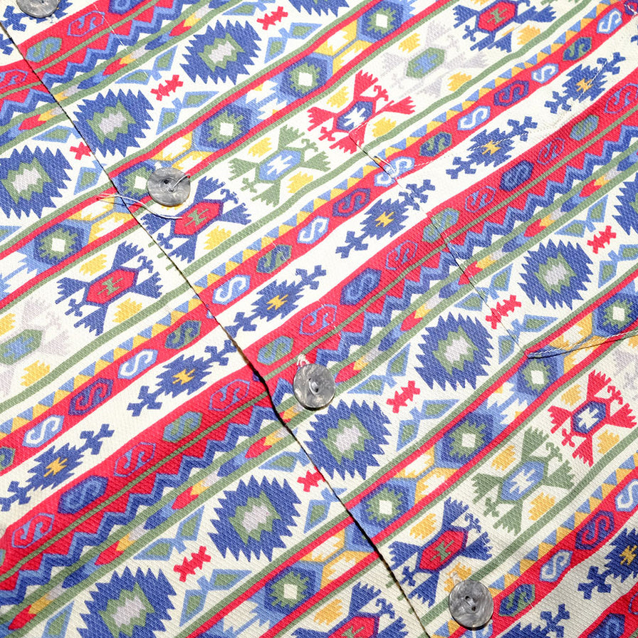 Vintage Aztec Pattern Shirt XLarge - Double Double Vintage