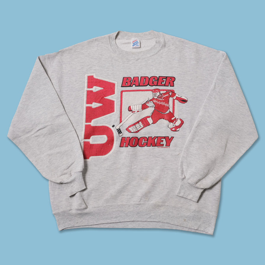 Vintage Wisconsin Badgers Hockey Sweater XLarge