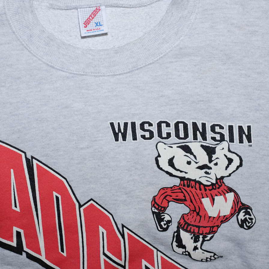 Vintage Wisconsin Badgers Sweater Large - Double Double Vintage