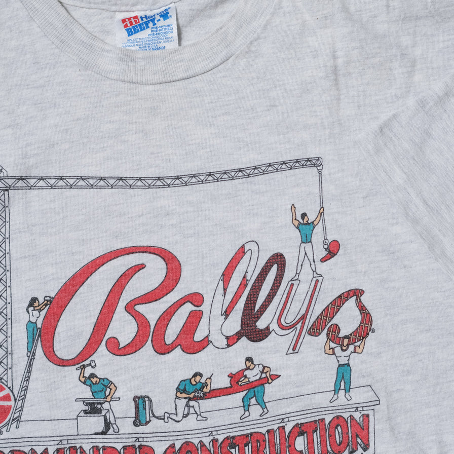 Vintage Bally's Under Construction T-Shirt XLarge