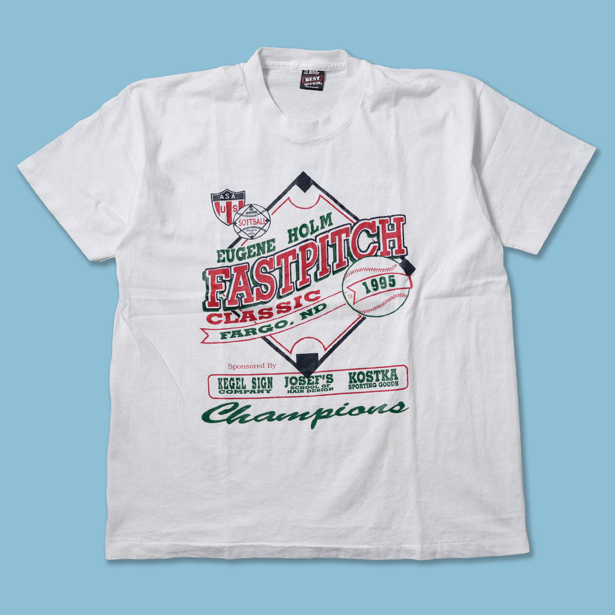 Vintage 1995 Fastpitch Baseball T-Shirt Large / XLarge