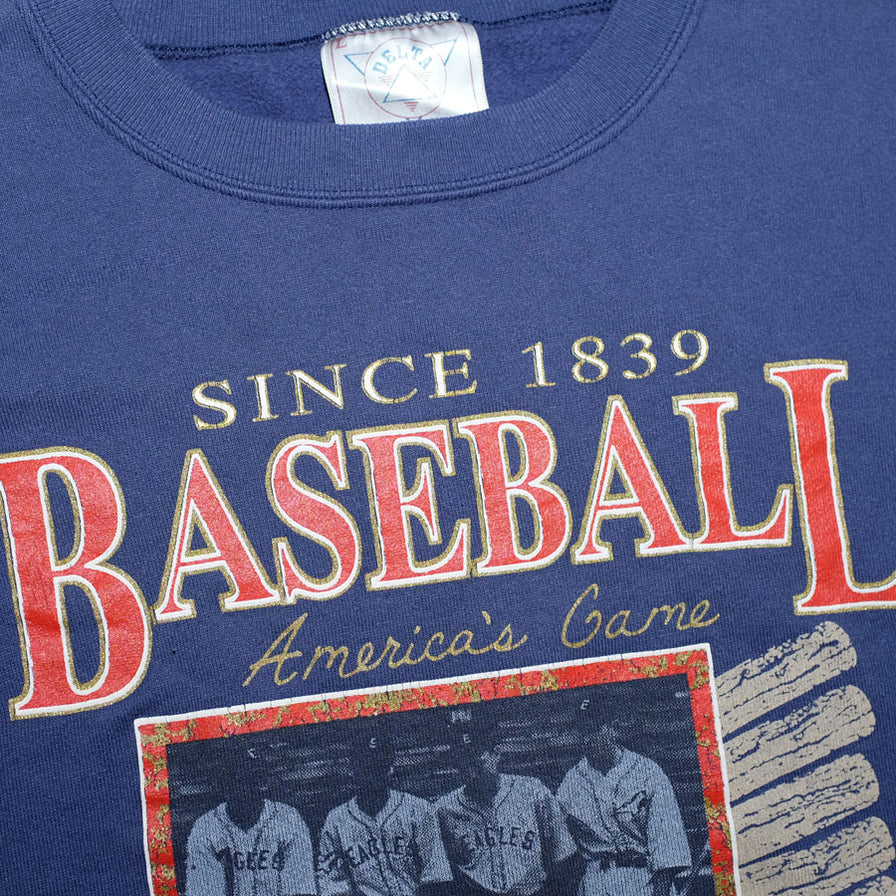 Vintage Baseball Sweater Large - Double Double Vintage