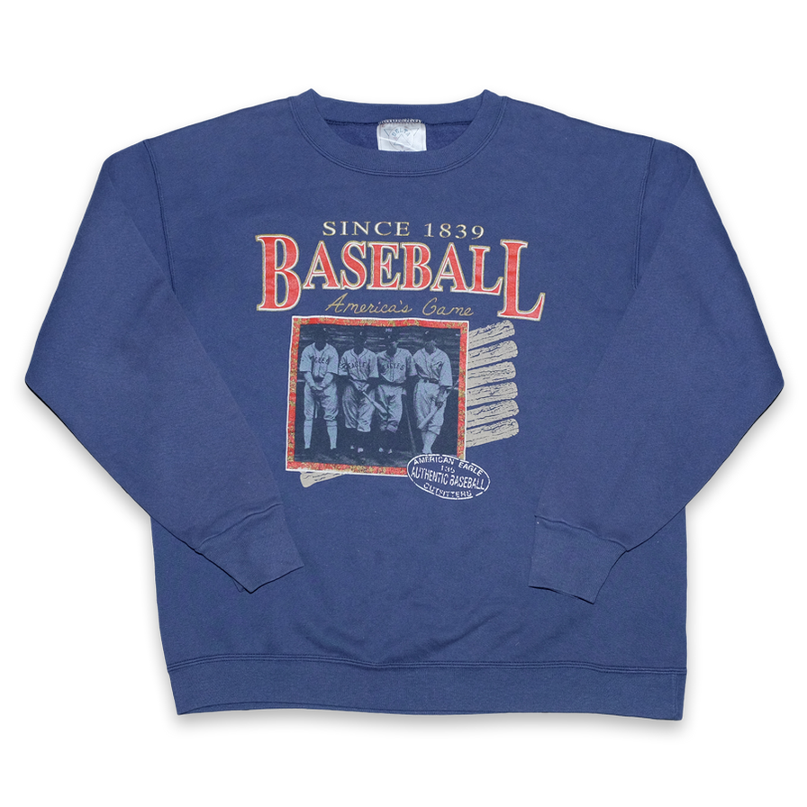 Vintage Baseball Sweater Large - Double Double Vintage