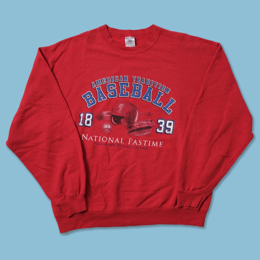 Vintage Baseball Sweater Large Double Double Vintage