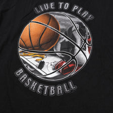 Live To Play Basketball T-Shirt Medium