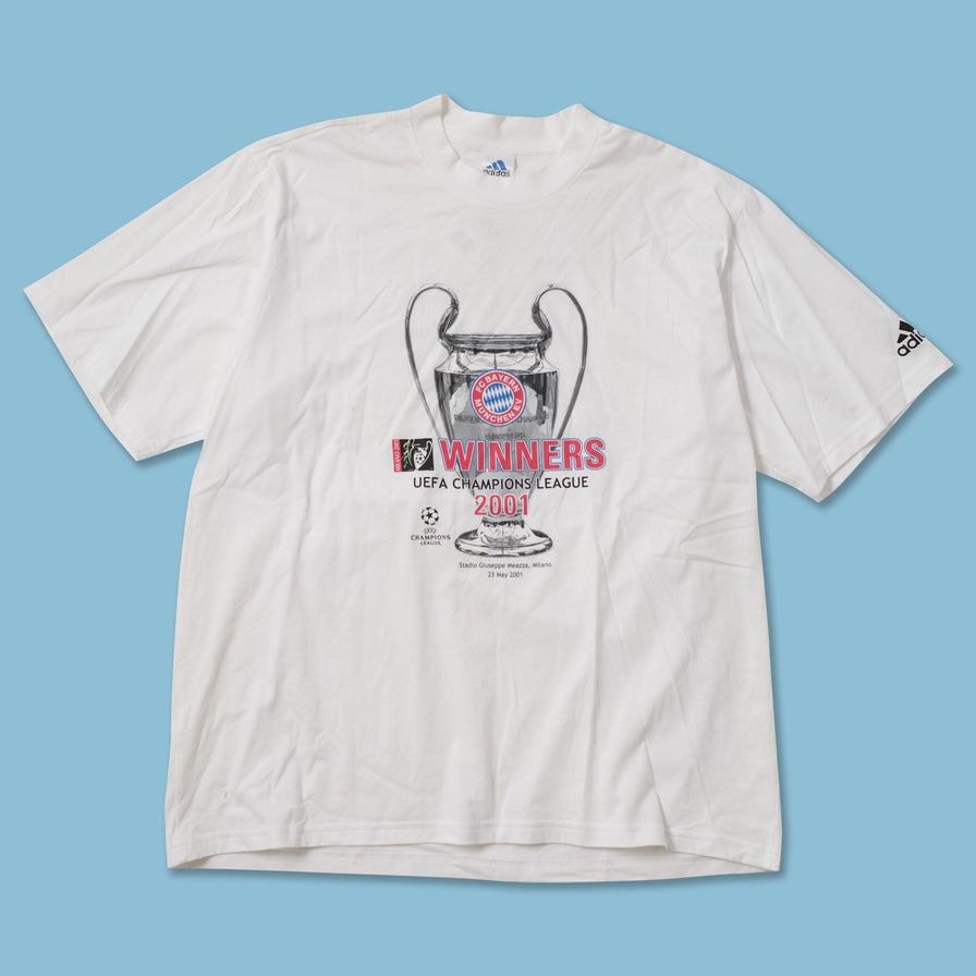 Vintage Deadstock 2001 adidas FC Bayern Munich T-Shirt Large