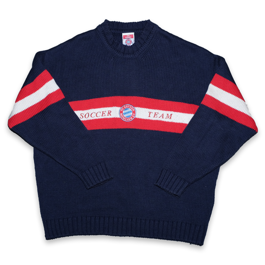 Vintage FC Bayern Knit Sweater XLarge - Double Double Vintage