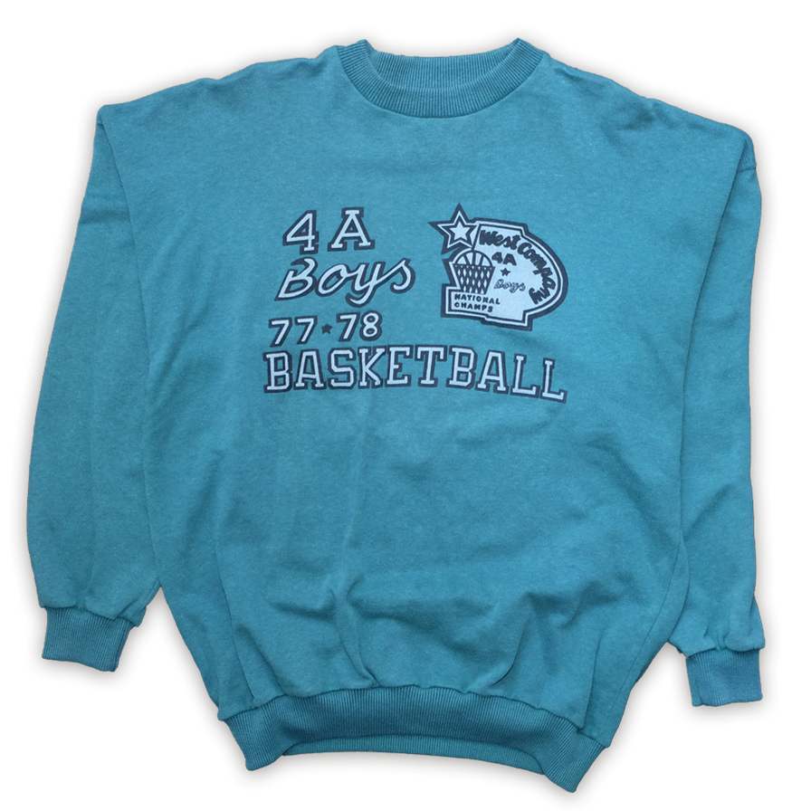 Vintage Basketball Crewneck Large / XLarge - Double Double Vintage