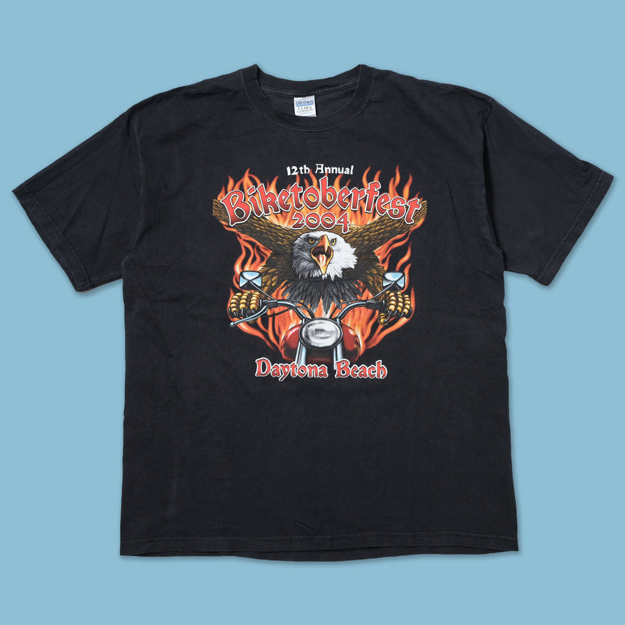 Vintage 2004 Daytona Beach Biketober Fest T-Shirt XLarge