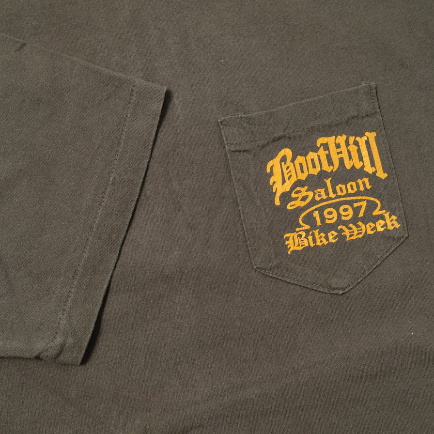 Vintage 1997 Boot Hill Bike Week T-Shirt Large