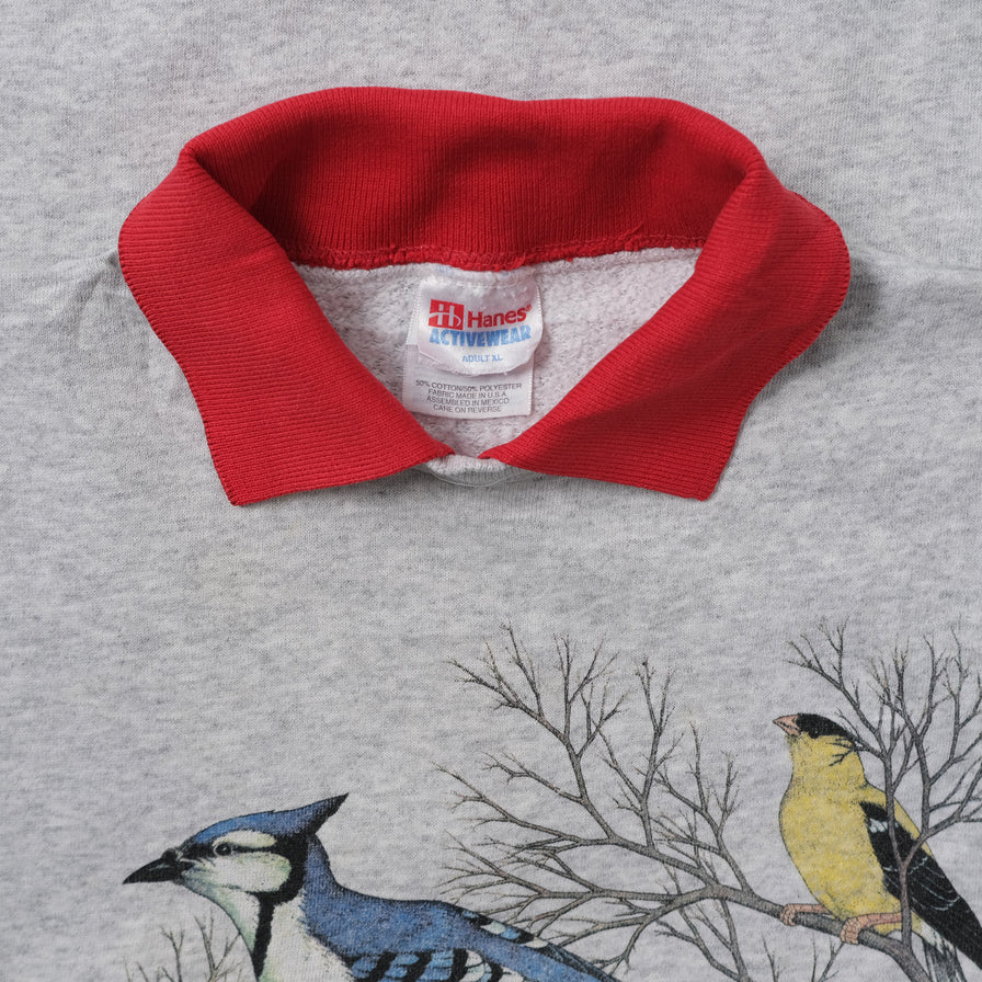 Vintage Birds Sweater Large