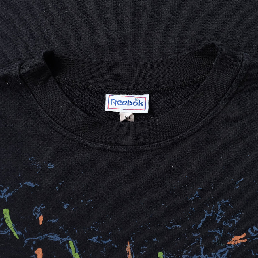 Vintage Reebok Black Top Sweater XLarge