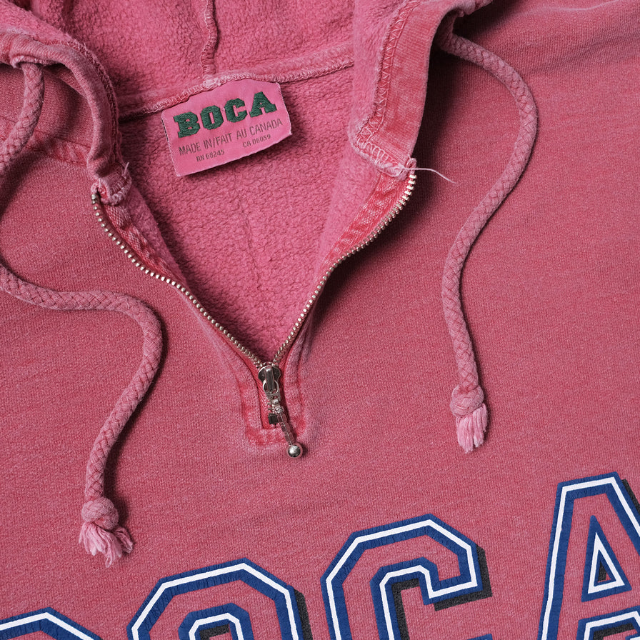 Vintage Boca Hooded Q-Zip Sweater Large / XLarge