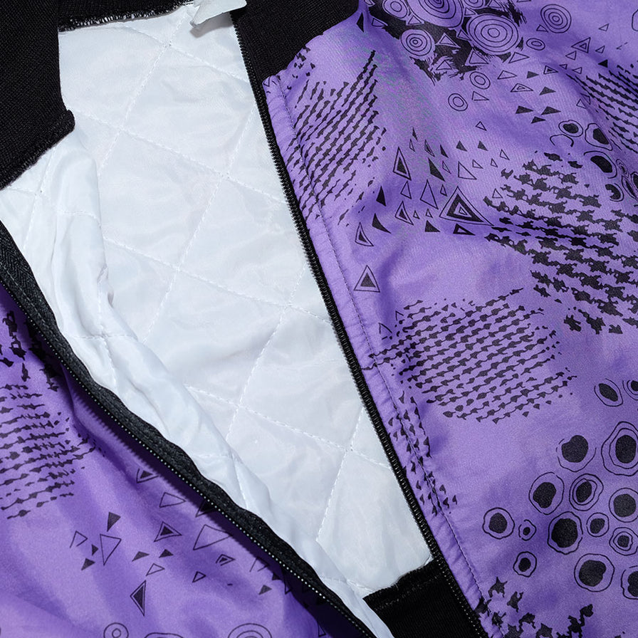 Vintage Pattern Bomber Jacket XLarge - Double Double Vintage