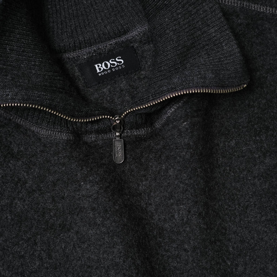 Vintage Hugo Boss Q-Zip Knit Sweater Large / XLarge