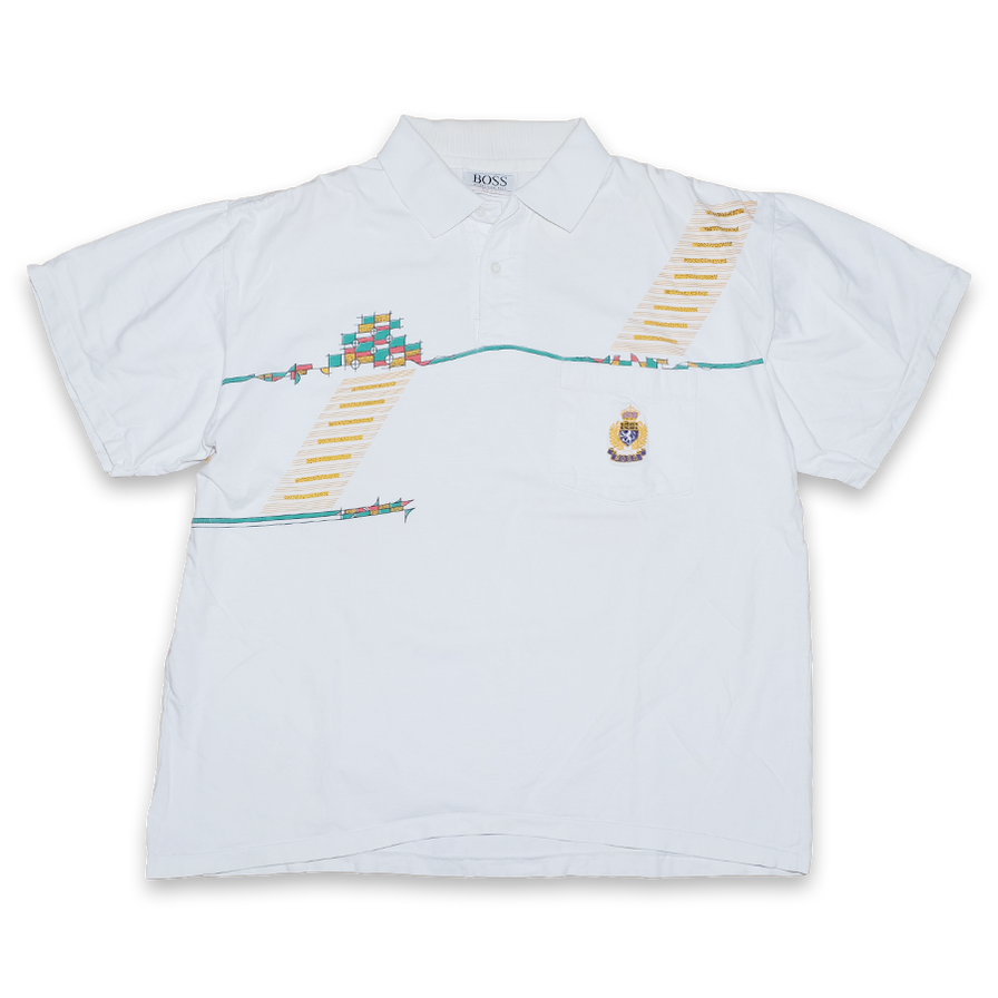 Vintage Boss Polo Shirt Medium / Large - Double Double Vintage
