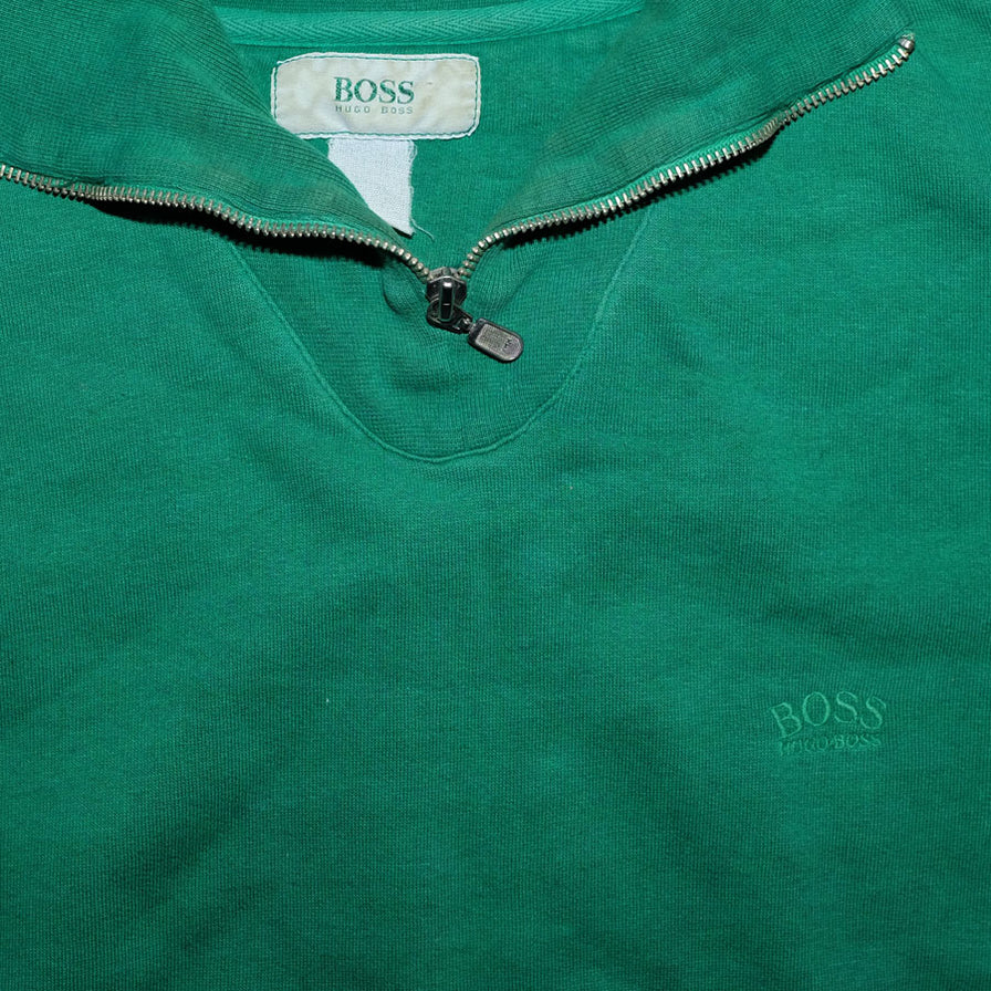 Vintage Hugo Boss Q-Zip Sweater Large / XLarge - Double Double Vintage
