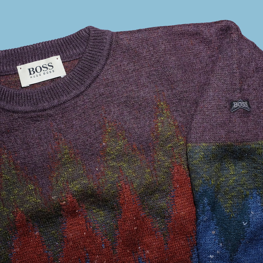 Vintage Hugo Boss Knit Sweater Small - Double Double Vintage