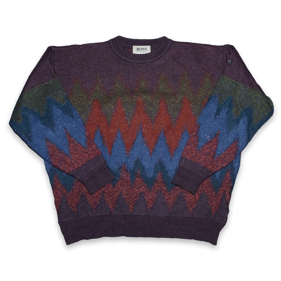 Vintage Hugo Boss Knit Sweater Small - Double Double Vintage