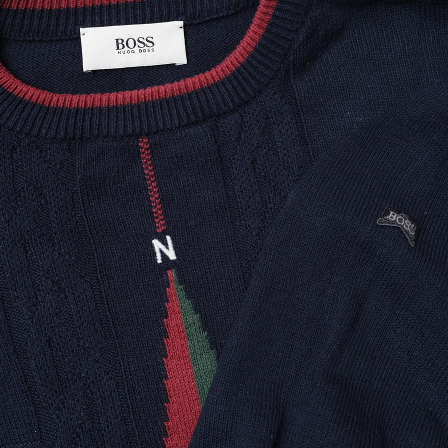 Vintage Hugo Boss Knit Sweater Medium / Large