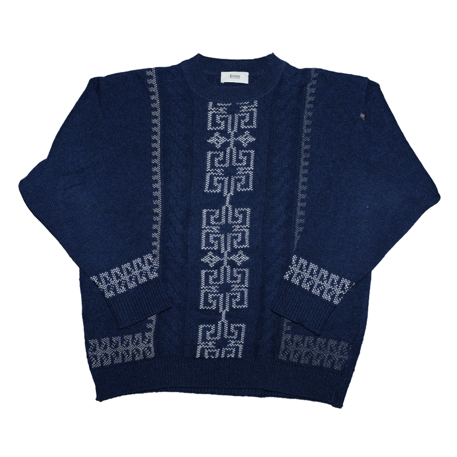 Vintage Hugo Boss Knit Sweater Large / XLarge - Double Double Vintage