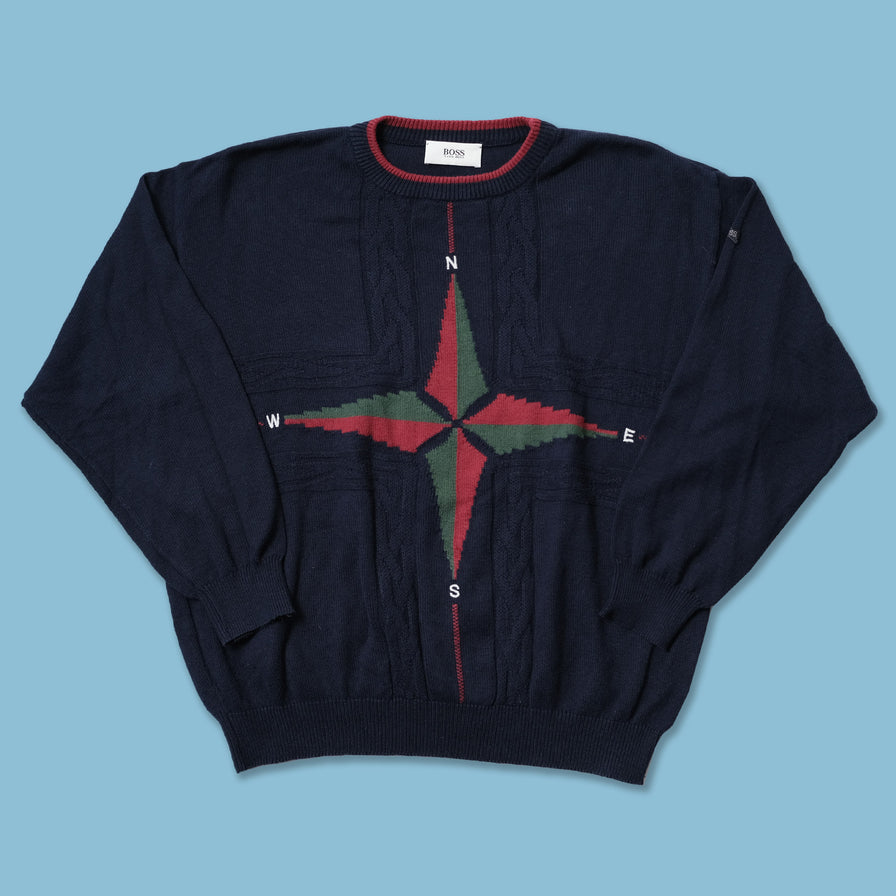 Vintage Hugo Boss Knit Sweater Medium / Large