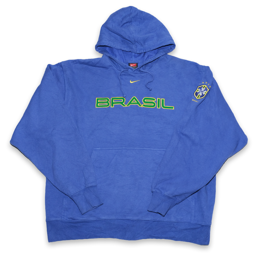 Vintage Nike Brasil Hoody Medium / Large