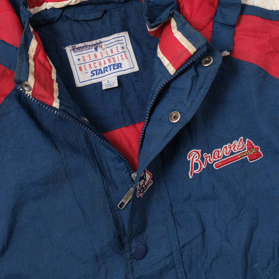 Vintage Starter Atlanta Braves Padded Jacket Medium