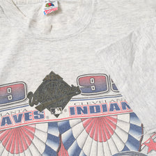 Vintage 1995 MLB Finals Indians vs. Braves T-Shirt XLarge