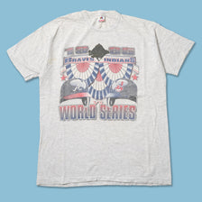 Vintage 1995 MLB Finals Indians vs. Braves T-Shirt XLarge