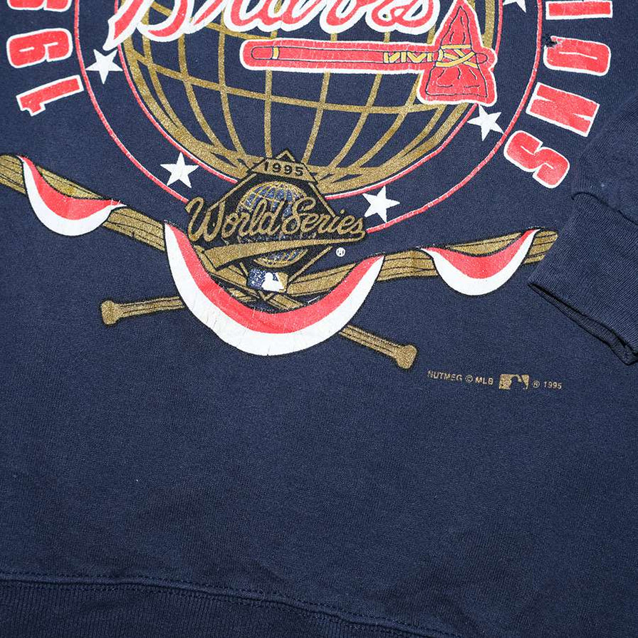Vintage 1995 Atlanta Braves Sweater XLarge / XXL
