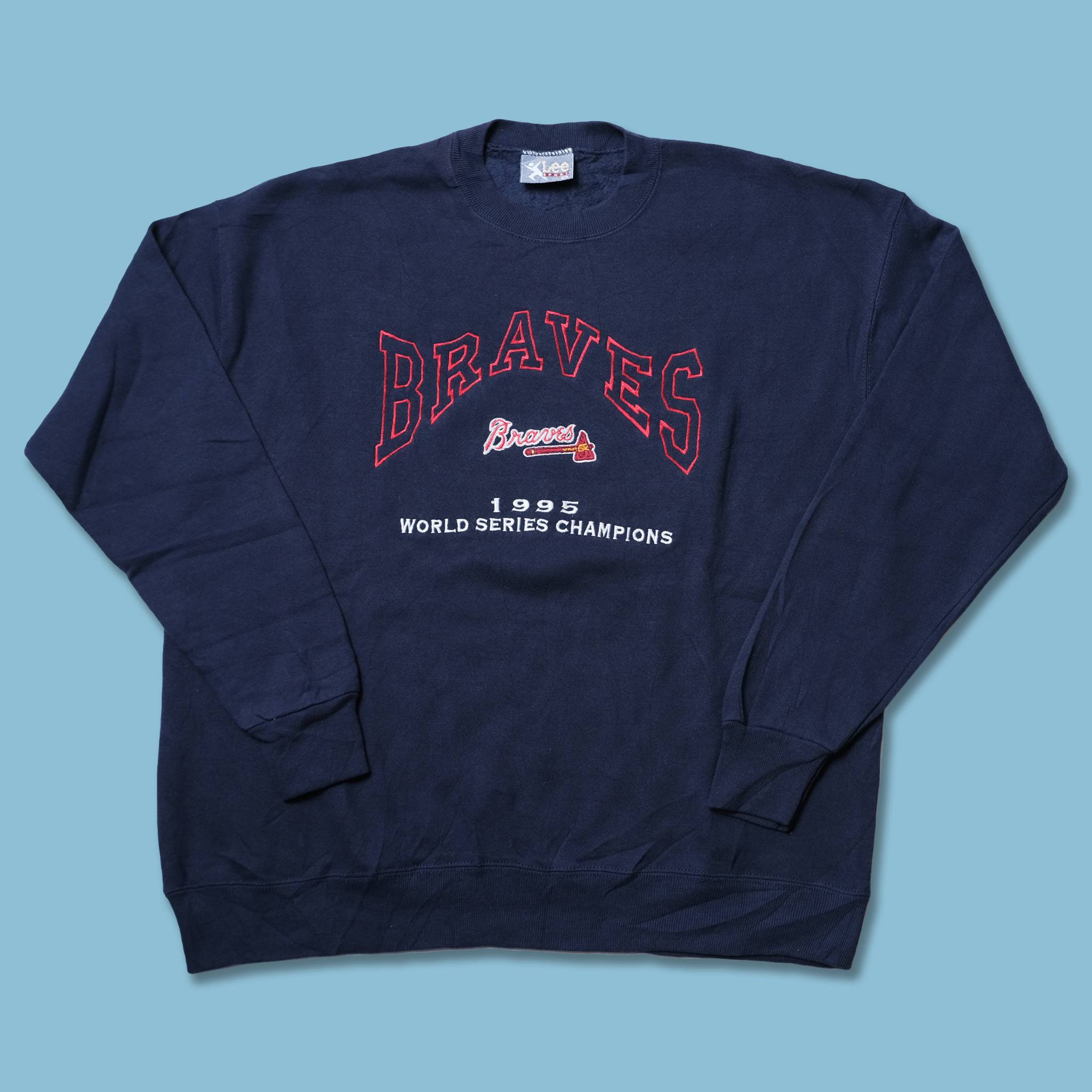 1992 Atlanta Braves World Series Sweatshirt,vintage Braves Sweatshirt,xl  Braves Sweatshirt,atlanta Braves Sweater,90s Braves Sweatshirt 