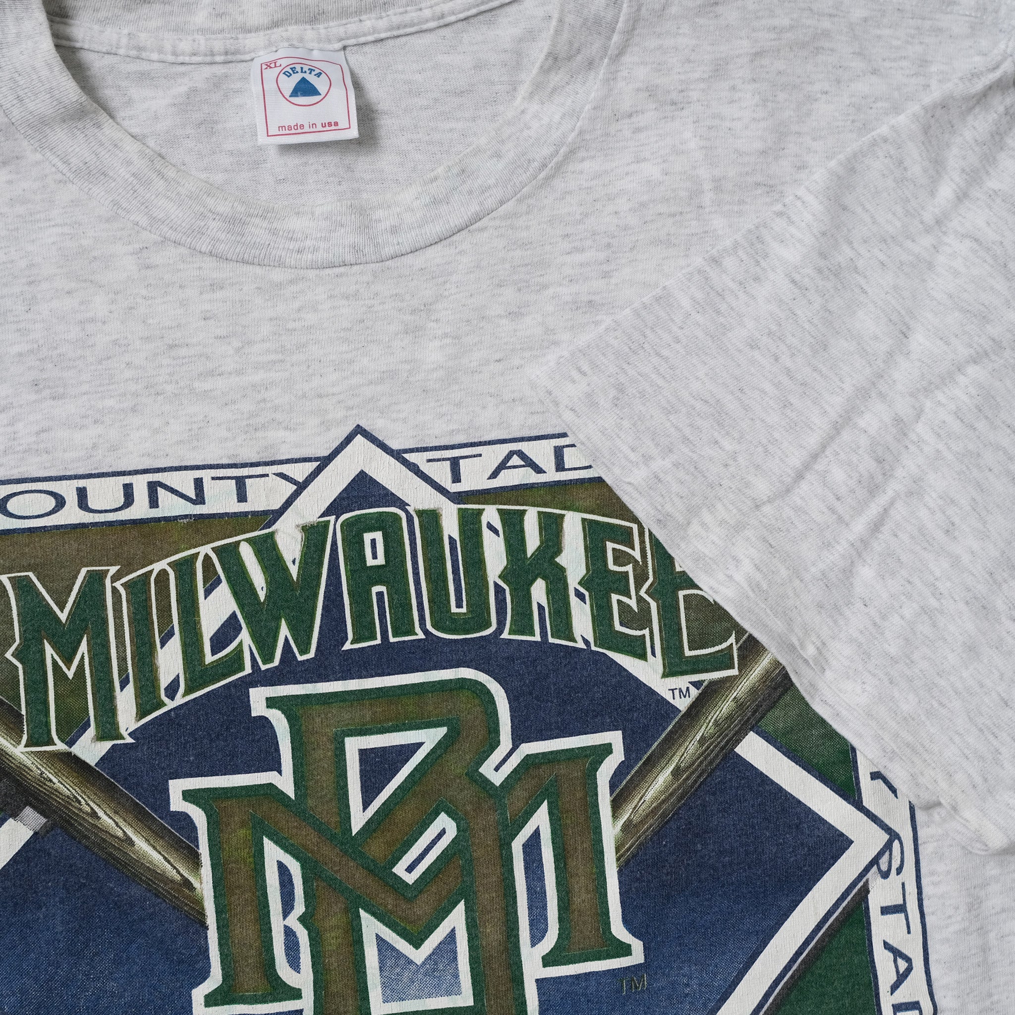 Vintage 90s Milwaukee Brewers Shirt, Milwaukee BAS Grey L Long Sleeve | Classy Missy