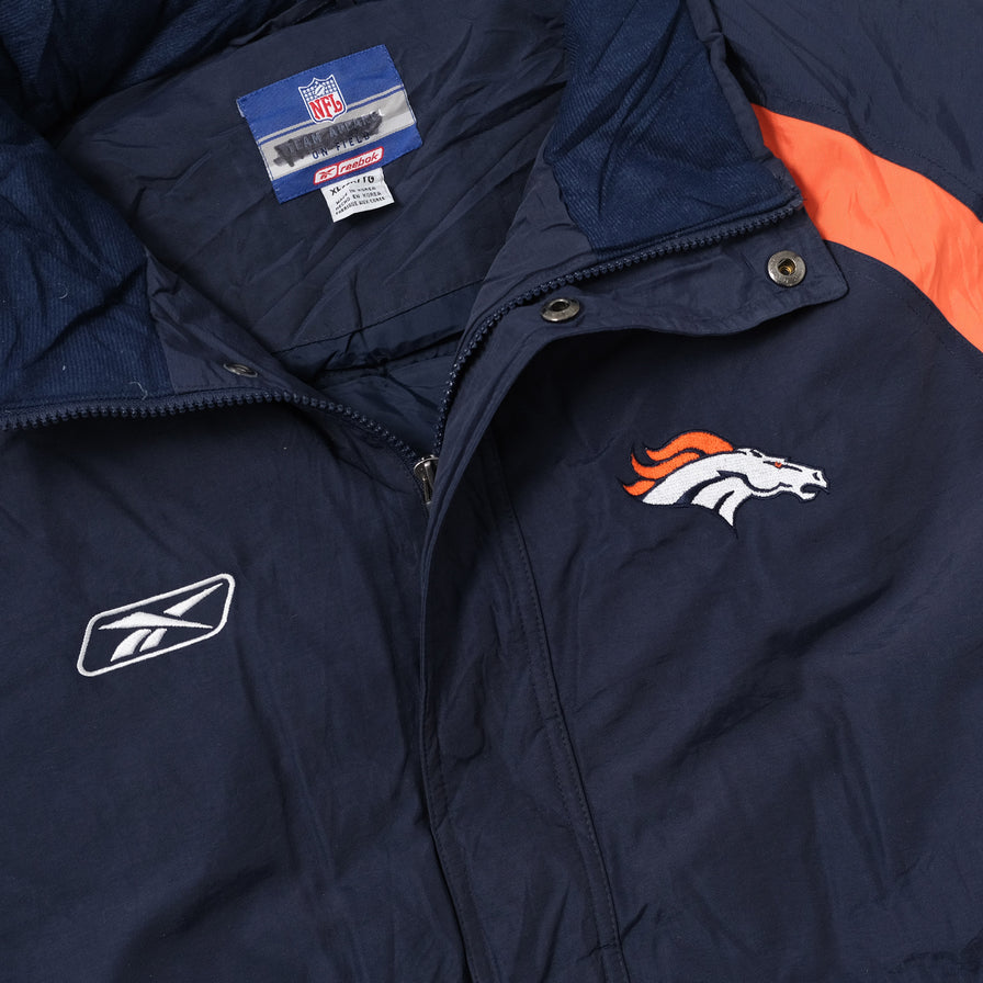 Vintage Reebok Denver Broncos Padded Jacket XLarge