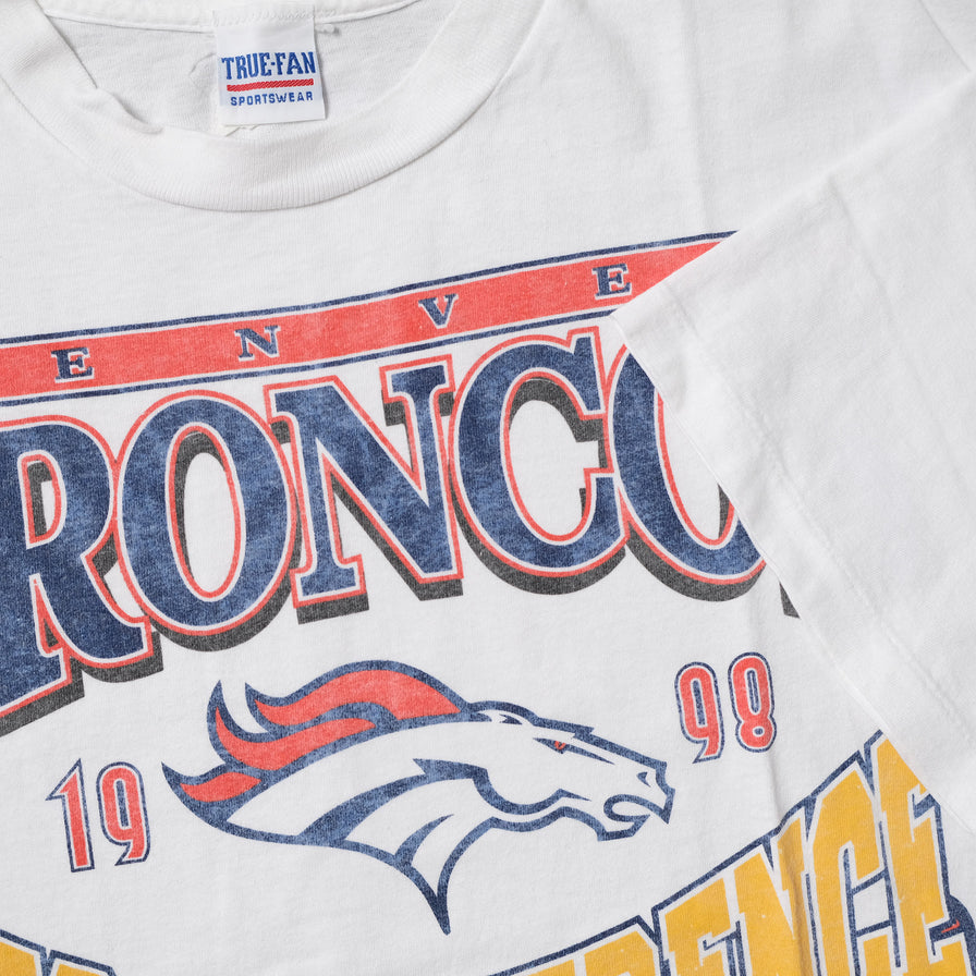 Vintage 1998 Denver Broncos AFC Champions T-Shirt XLarge