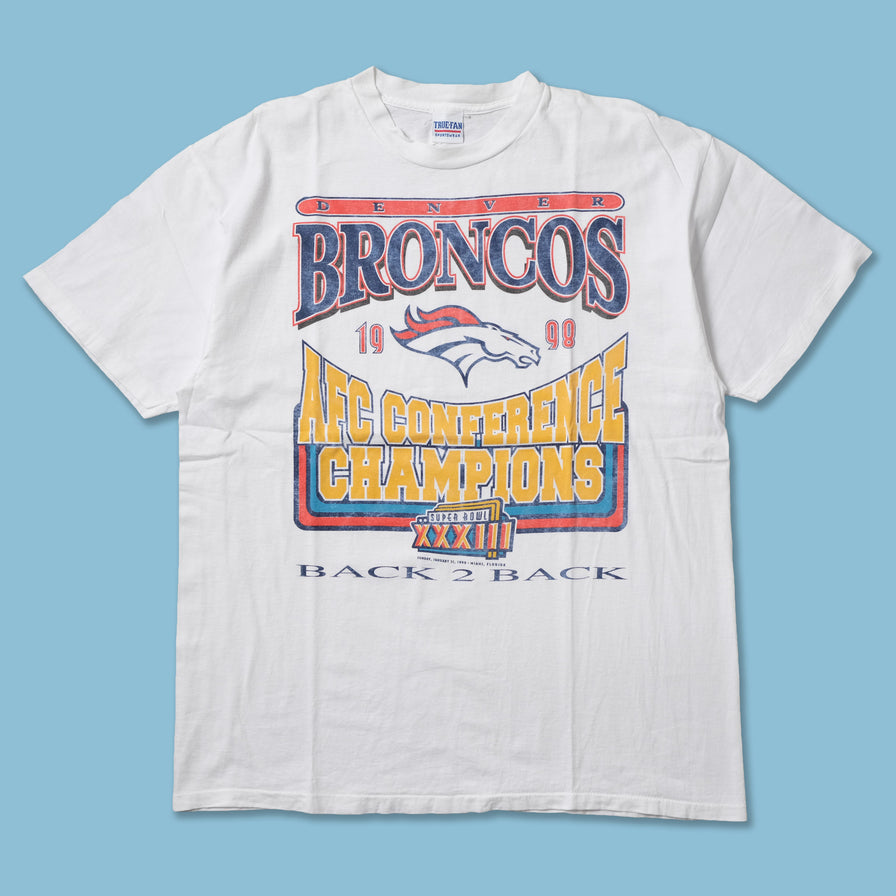 Vintage 1998 Denver Broncos AFC Champions T-Shirt XLarge