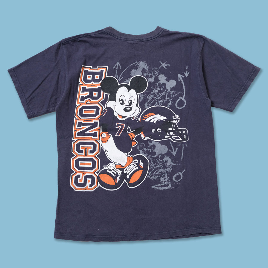 Vintage Denver Broncos Mickey Mouse T-Shirt Medium
