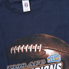 Vintage 1998 Denver Broncos AFC Champions T-Shirt XLarge