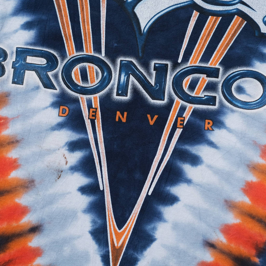 Vintage Denver Broncos Tie Dye T-Shirt Large / XLarge