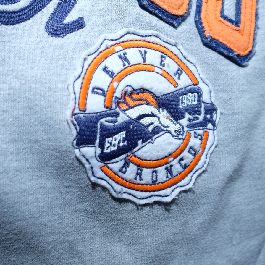 Denver Broncos Zip Hoodie Small / Medium - Double Double Vintage