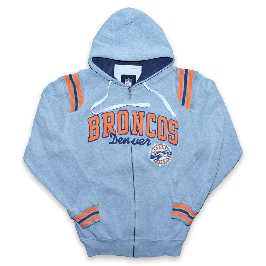 Denver Broncos Zip Hoodie Small / Medium - Double Double Vintage