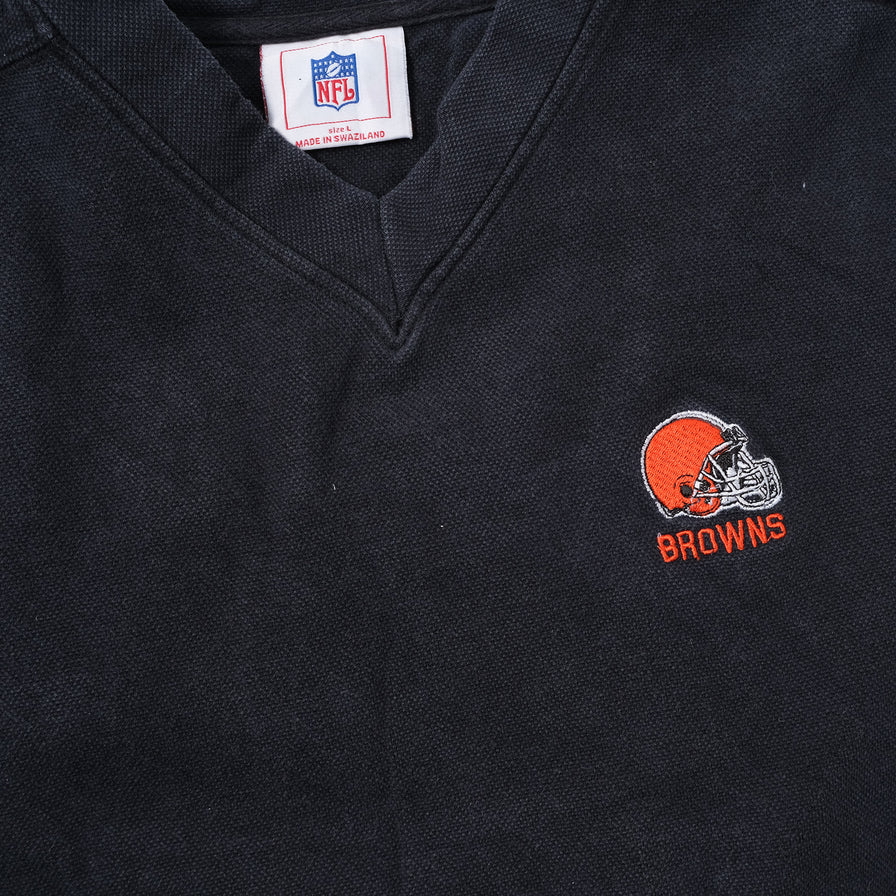 Vintage Cleveland Browns V-Neck Sweater Large