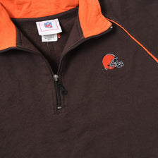 Vintage Cleveland Browns Q-Zip Sweater Large