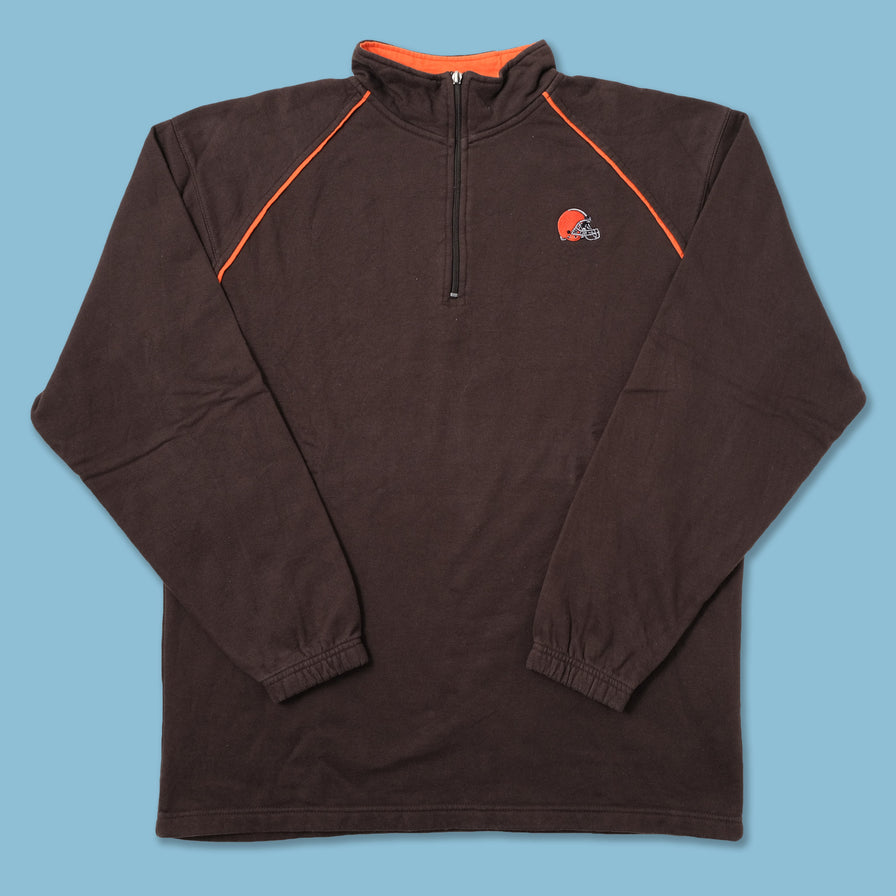 Vintage Cleveland Browns Q-Zip Sweater Large
