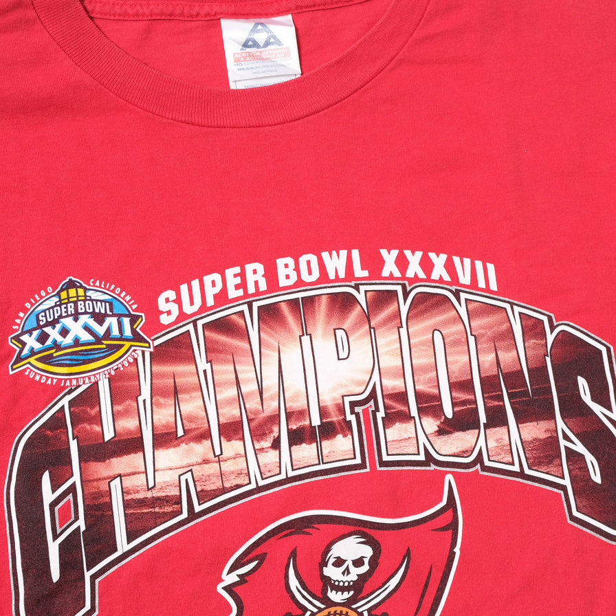 Vintage Super Bowl 2003 Tampa Bay Buccaneers T-Shirt XXL