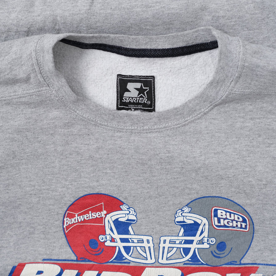 Vintage 1997 Starter Bud Bowl Sweater XLarge