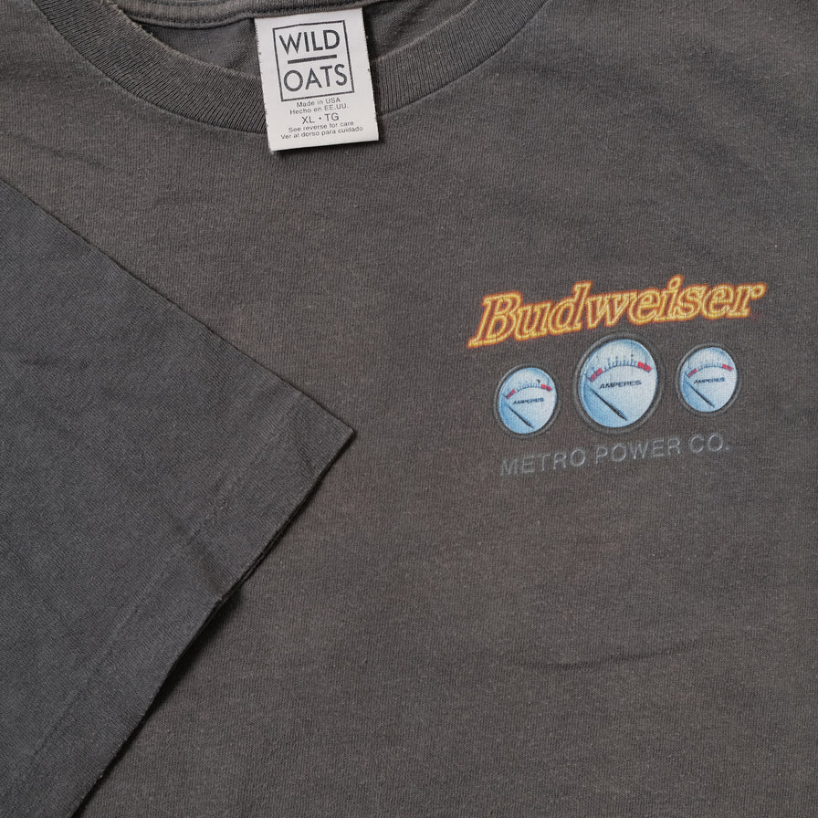 Vintage Budweiser Metro Power T-Shirt XLarge