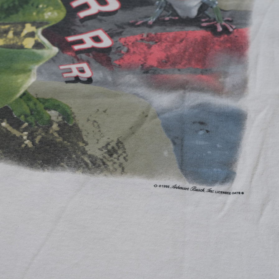 Vintage 1995 Budweiser T-Shirt Medium / Large