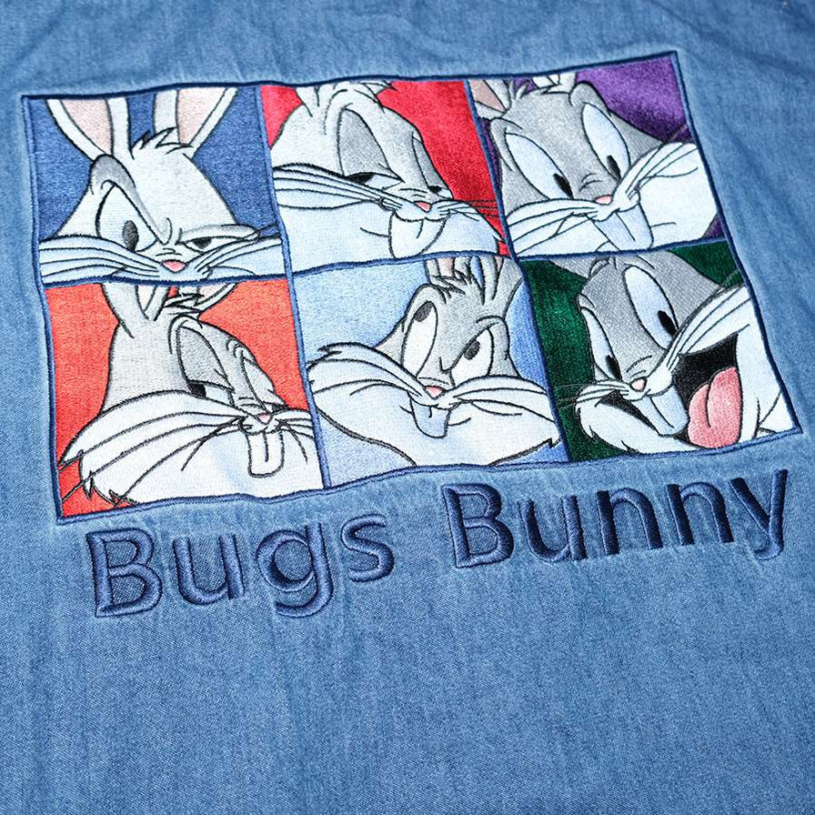 Vintage Bugs Bunny Denim Shirt XLarge